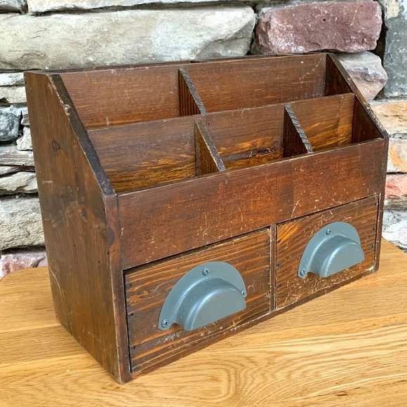 Pottery Barn Office Vtg Pottery Barn Desk Organizer Wood Letters